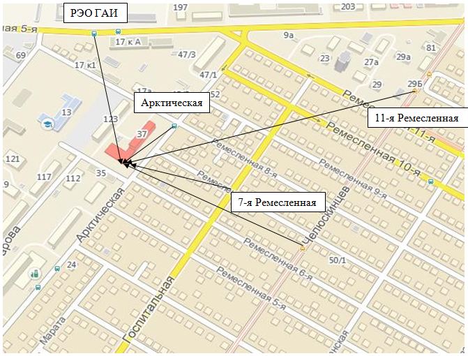 Арктическая 37 омск карта